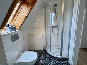 Shower, hair dryer
