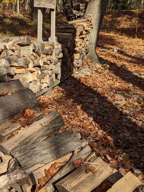 Surrounded by nature, this serene setting invites relaxation.
