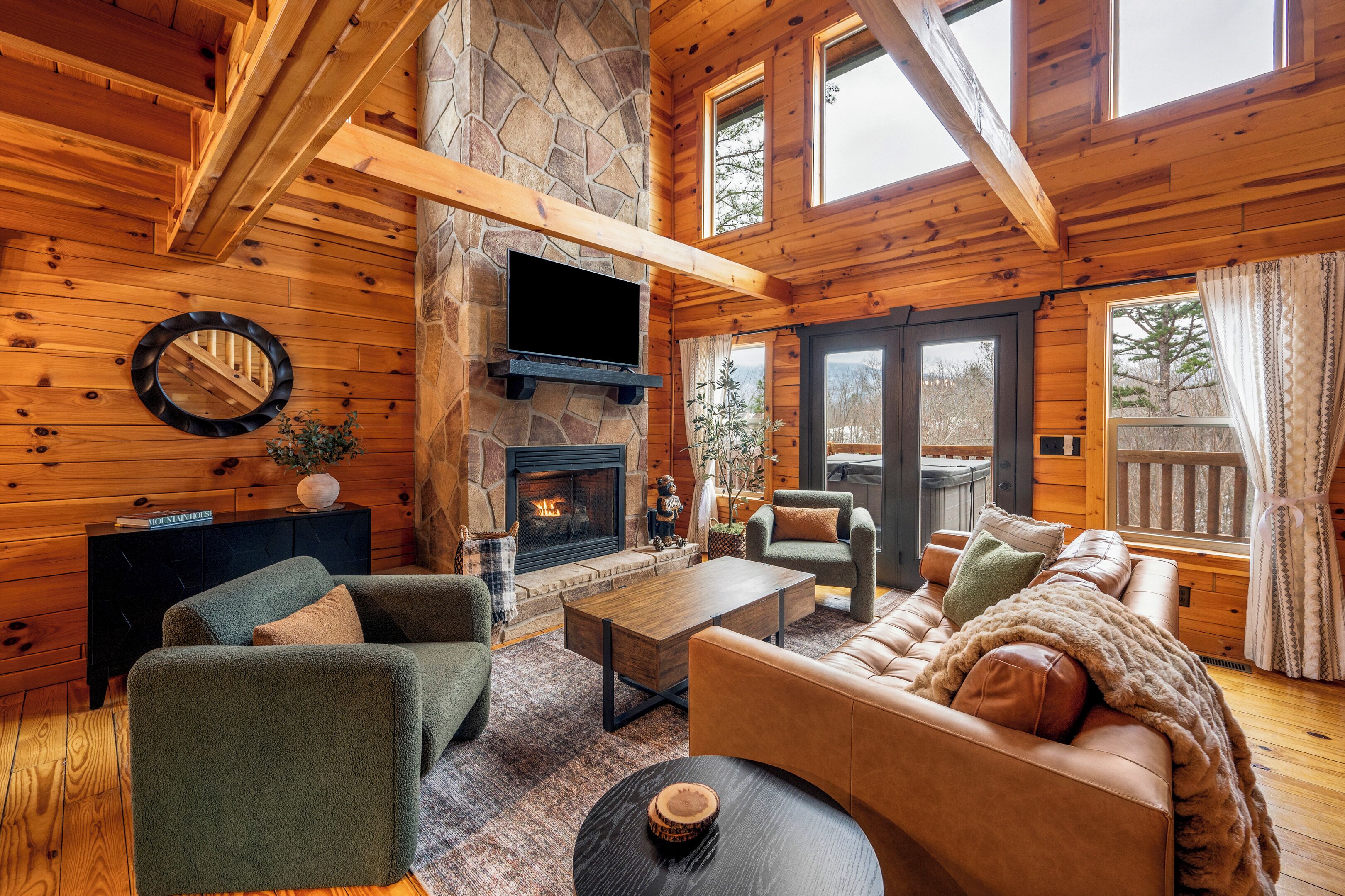 智能电视、壁炉、电子游戏、Netflix