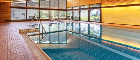 Indoor pool, a heated pool