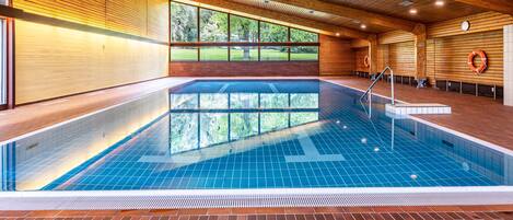 Indoor pool, a heated pool