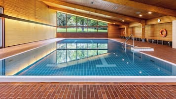 Indoor pool, a heated pool