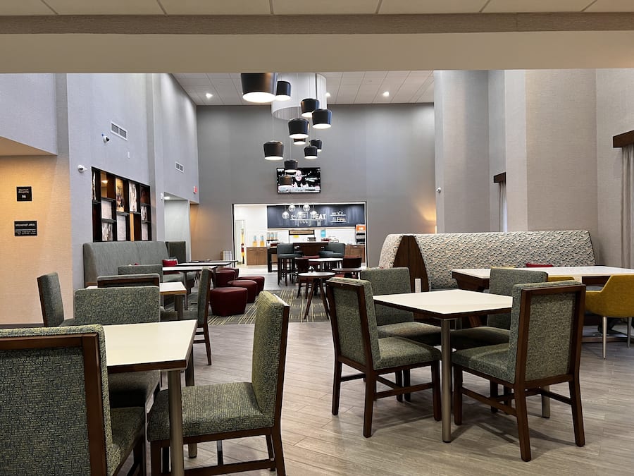 Free daily buffet breakfast