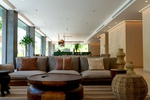 Sala de estar en el lobby