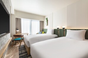 Room, 2 Single Beds | 1 bedroom, down duvets, in-room safe, desk