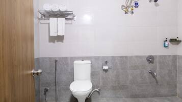 Shower, rainfall showerhead, hair dryer, bidet