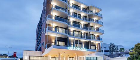 Overnatningsstedets facade