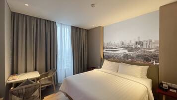 Minibar, ljudisolering, gratis wi-fi och sängkläder