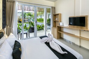 グランド ダブルまたはツインルーム クイーンベッド 1 台 禁煙 ガーデンビュー (Grand Deluxe) | セーフティボックス (室内)、デスク、遮光カーテン、アイロン / アイロン台