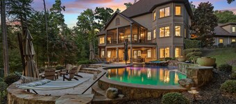 Livin' Large by SoCharm | Luxury Lakefront Home w/Pool/Hot Tub| Sleeps 20