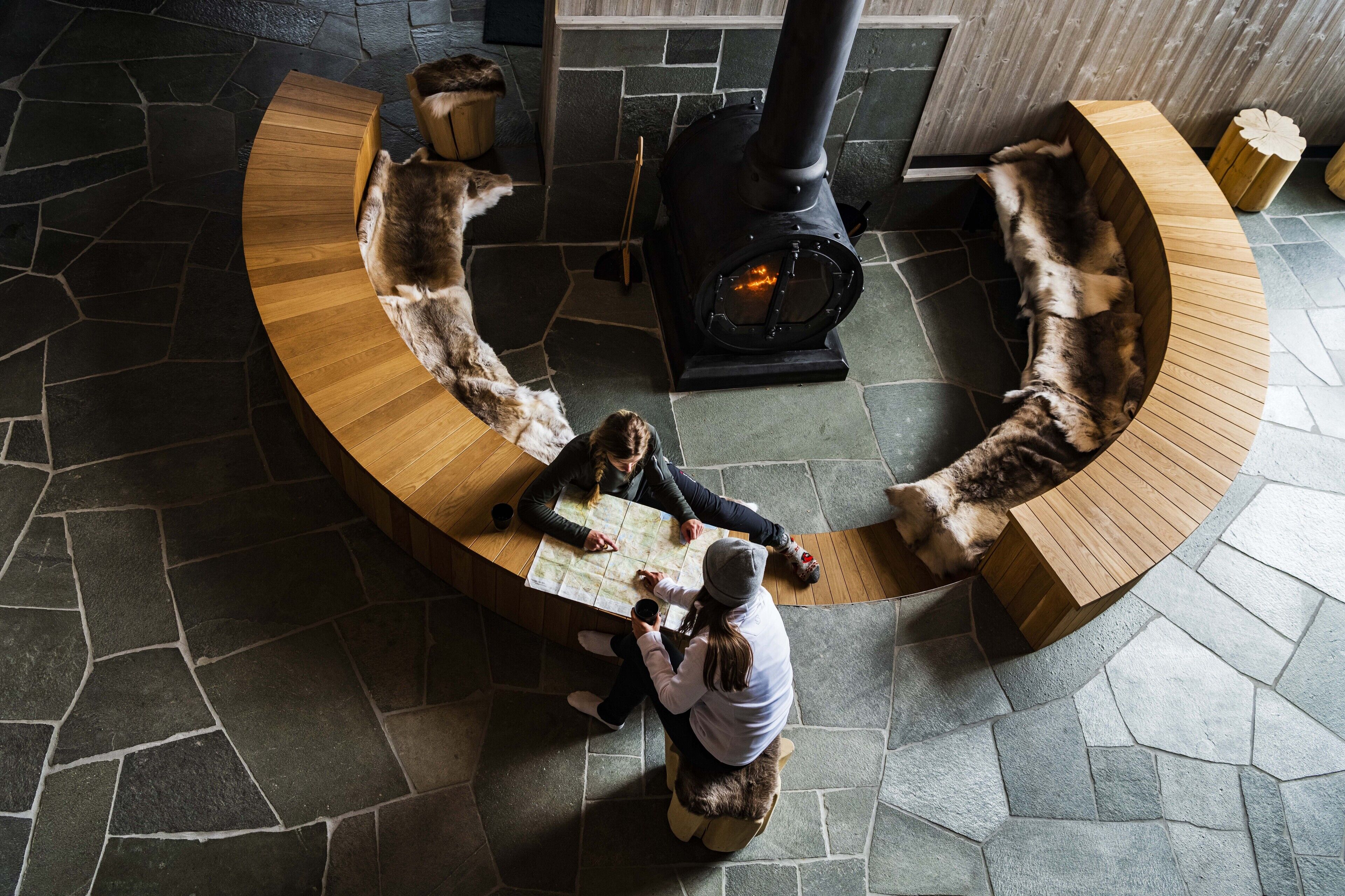 Sitteområde i lobbyen