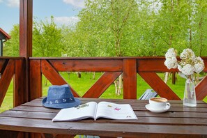 Property grounds - Holiday homes with fireplace , summer pool (Darlowo)