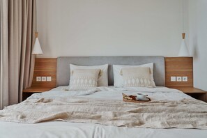 Villa, 3 Bedrooms, Private Pool | Desk, laptop workspace, blackout drapes, iron/ironing board - Bali's Quiet Shore - Om Cemagi Villa with Private Pool & Views (Cemagi)