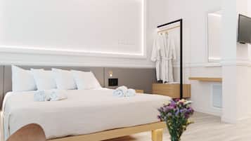 Suite Deluxe (Poseidon) | 1 dormitorio, ropa de cama de alta calidad, caja fuerte y escritorio