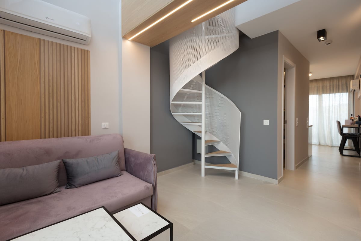 1-Bedroom Maisonette | 客廳 | 智能電視、iPad、Netflix、串流服務
