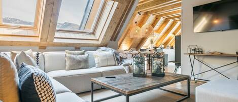 Smart-tv en een open haard