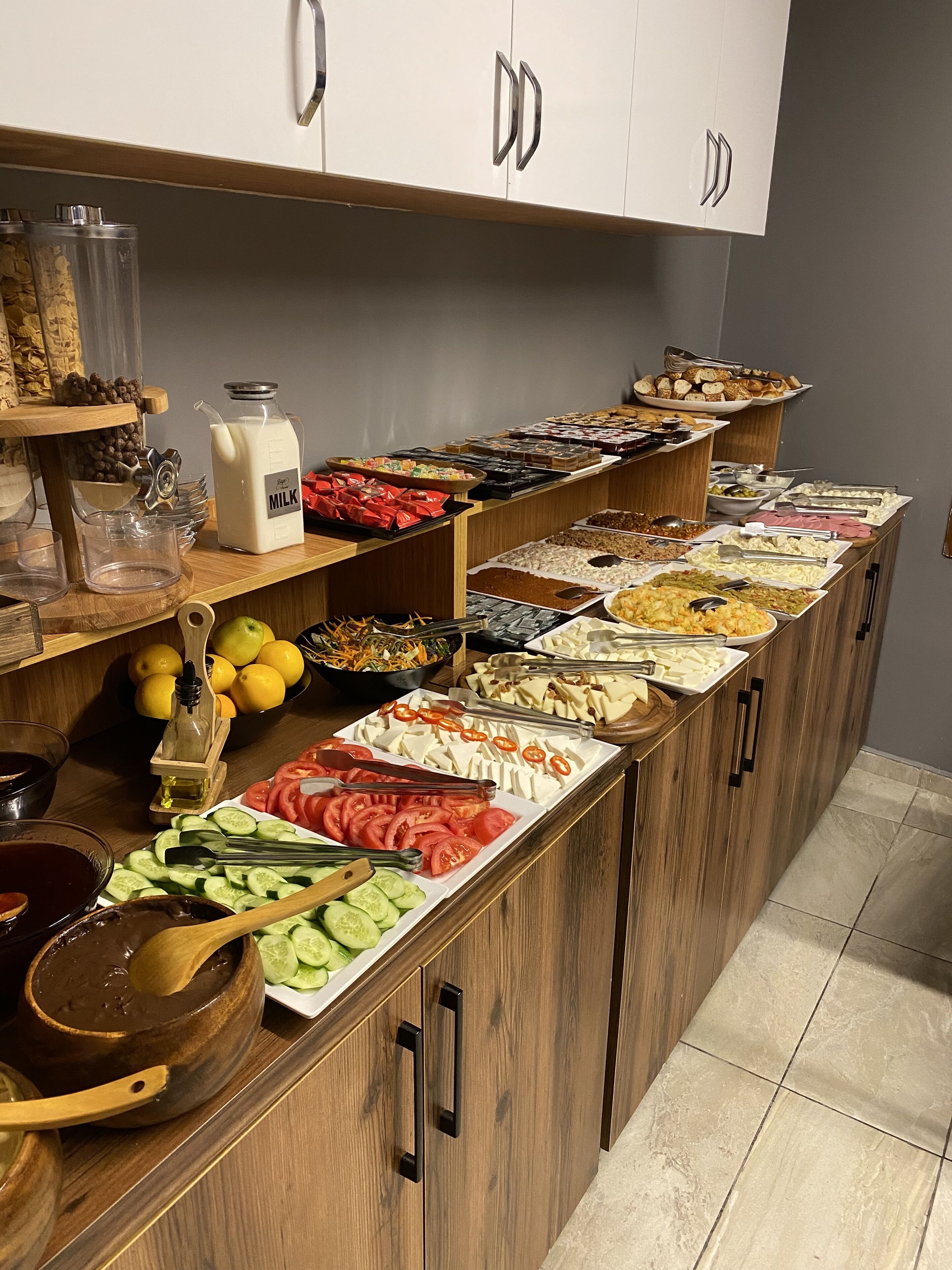 Frokostbuffé er inkludert hver dag