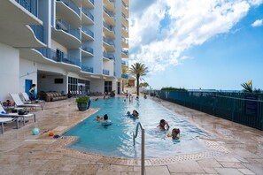 Una piscina riscaldata