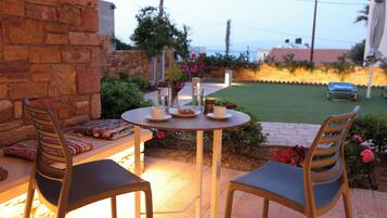 Family Double Room, Patio, Sea View | Terrace/patio