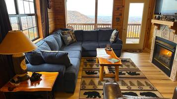 Smart TV, fireplace, video games