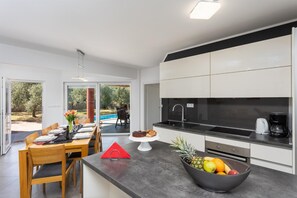 Fridge, microwave, oven, dishwasher - Villa Krnica - Four Bedroom Villa, Sleeps 9 (Krnica)