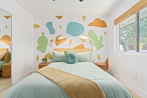 3 chambres, matelas mémoire de forme, fer et planche à repasser