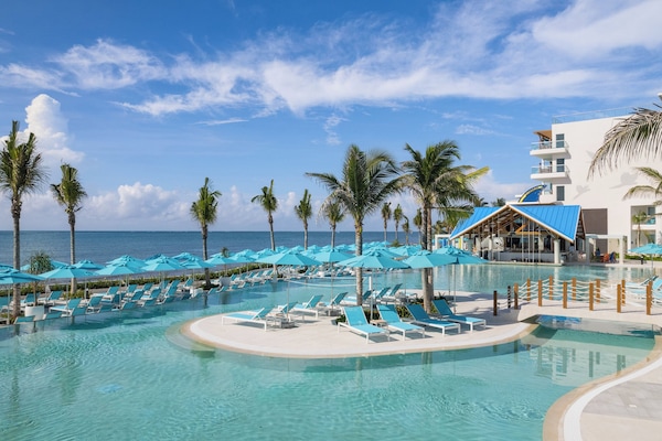 3 outdoor pools, open 7:00 AM to 7:00 PM, cabanas (surcharge)