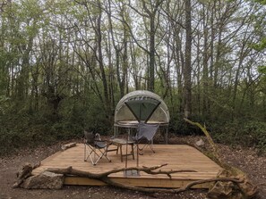 Terrace/patio - Star dome: Arnette au Thoureil, Maine & Loire (Gennes-Val-de-Loire)
