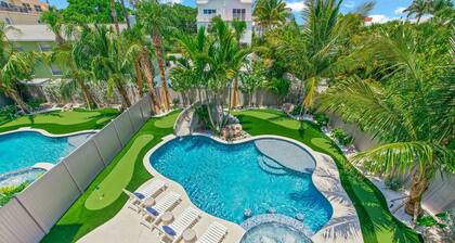 Amazing Ocean Views, Steps to Beach, Pool w/ Waterslide, 6 Hole Mini Golf Course