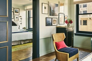 Suite, 1 Bedroom, City View | Egyptian cotton sheets, premium bedding, down comforters, minibar