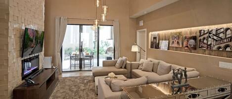 TV, peis, videospill og stereoanlegg