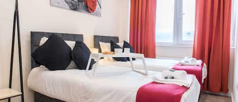 Leilighet, flere senger | 2 soverom, strykejern/-brett, wi-fi (inkludert) og sengetøy