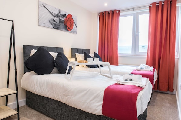 Apartment, Multiple Beds | 2 bedrooms, iron/ironing board, free WiFi, bed sheets - 615 Prosperity House, Derby - 2 Bedroom Apartment (Derby)