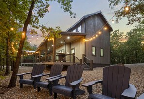 Terrace/patio - Game Room | Private Heated Pool | Sleeps 24 (Broken Bow)