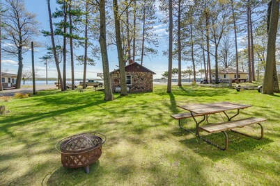 Rustic Cabin w/ Fire Pit, Steps to Sand Lake!