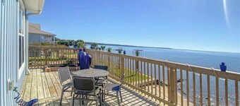 Newly built house located on the bay