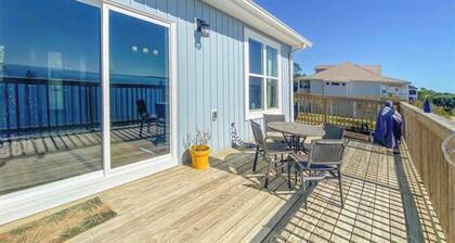 Newly built house located on the bay