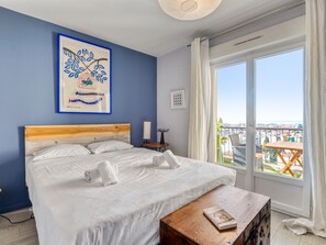 2 dormitorios, tabla de planchar con plancha, wifi y ropa de cama