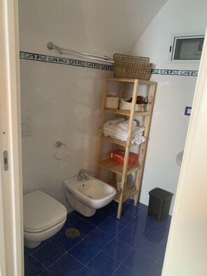 Dusche, Haartrockner, Bidet, Handtücher