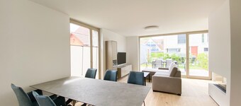 Casa de vacaciones Strandläufer 1 con terraza y Wi-Fi