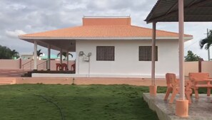 Property grounds - Luxury Farmhouse with Bedrooms, AC, Private Pool, Lawn and Gazebo (Chevella)