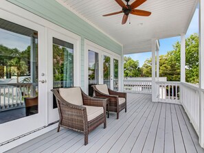 Terrace/patio - Heated Pool Access, Relaxing Beach House (Tybee Island)