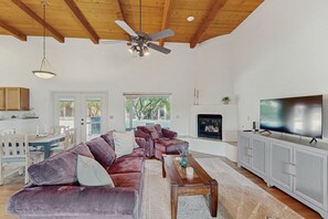 تلفزيون، مدفأة، كُتُب