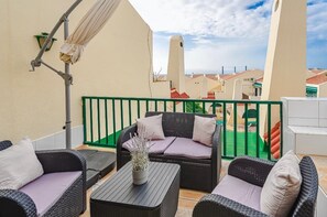 Terrace/patio - Sea view Fañabe beach 2B apartment (Costa Adeje)