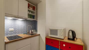 KĂŒhlschrank, Mikrowelle, Herdplatte