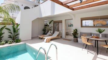 A heated pool