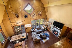 TV, fireplace - Hitchin Post - Access to Pool! (Lead)