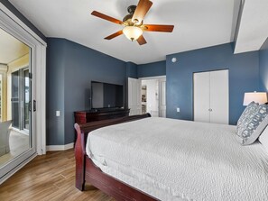 Primary Bedroom - Smart TV - Beach Colony West #2C | Beachfront Balcony, Luxury Finishes, & Top-Notch Ameniti (Perdido Key)