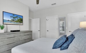 4 bedrooms, in-room safe, iron/ironing board, travel cot