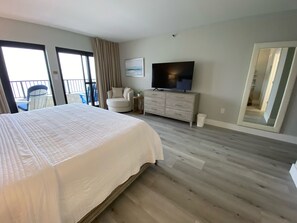 2 bedrooms, blackout drapes, iron/ironing board, WiFi